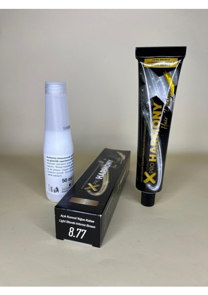 Xproharmony 8,77 Açık Kumral Yoğun Kahve 60ML Saç Boyası