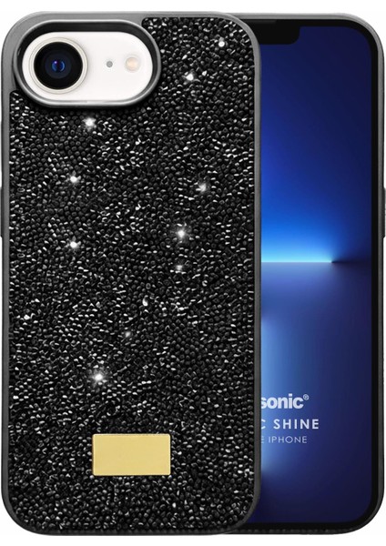 Apple iPhone 16E Kılıf Cosmic Shine Siyah