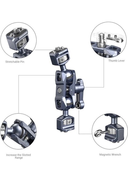 3873 Magic Arm Çift Bilyalı Başlı (1/4”-20 Vida) modelleri