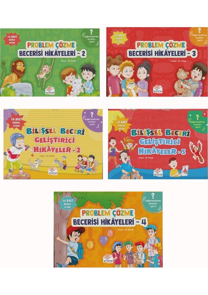 Mor Elma Problem Çözme-Bilişsel Beceri 5'li Hikaye Seti