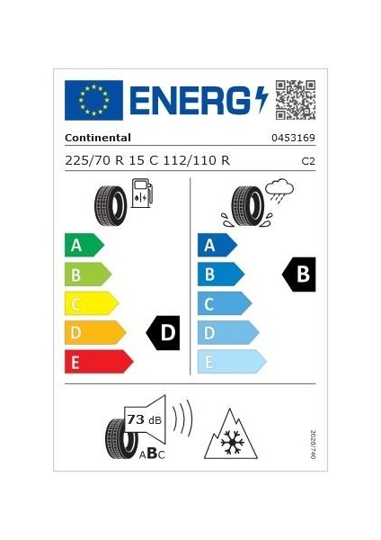 225/70R15C 112/110R Vancontact Winter 8pr Kış Lastiği (Üretim Yılı : 2025) fiyatları