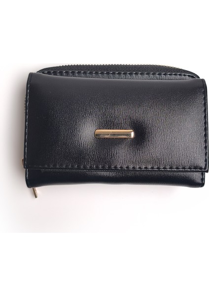 Ince Toka Detaylı El Çantası Siyah