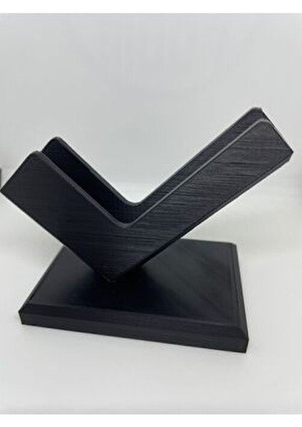 Kartvizitlik Ofis Düzenleyici Şık Tasarım 3 Parça Siyah Renk