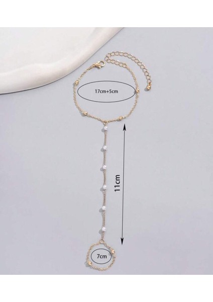 Şıklığınızı Tamamlayan Altın Renk Inci Top Zincir Kadın Şahmeran fiyatları