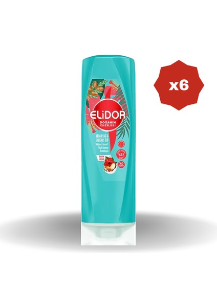 Saç Kremi Argan Yağı & Hibiskus 350 ml - (6 Adet)