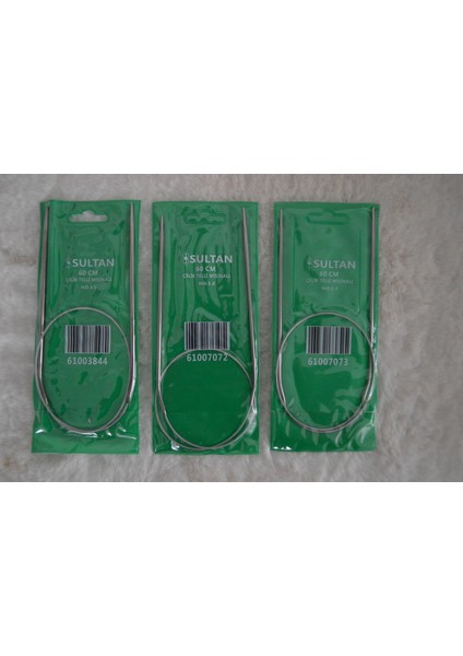 Çelik Telli Misinalı Şiş Seti – 3,5 No / 3 No / 2,5 No