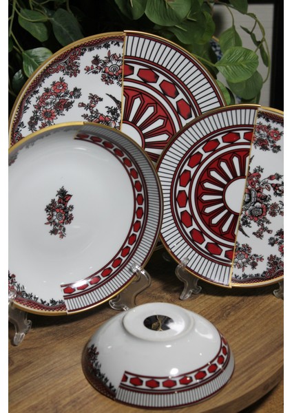 Appollo Desen Özel Tasarım 24 Parça Yemek Takımı modelleri