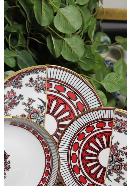 Appollo Desen Özel Tasarım 24 Parça Yemek Takımı fırsatları