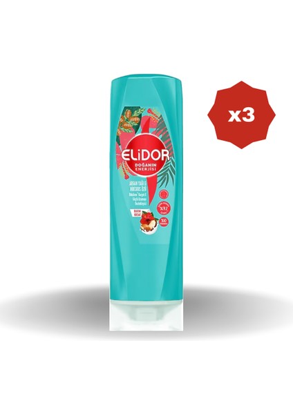 Saç Kremi Argan Yağı & Hibiskus 350 ml - (3 Adet)