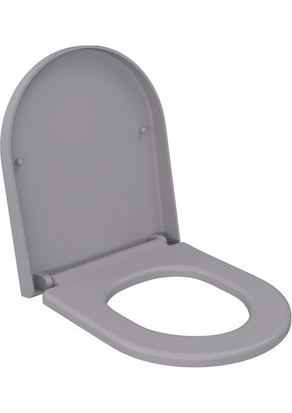 Pure S Kısa Klozet Kapağı Mat Gri A0302-006