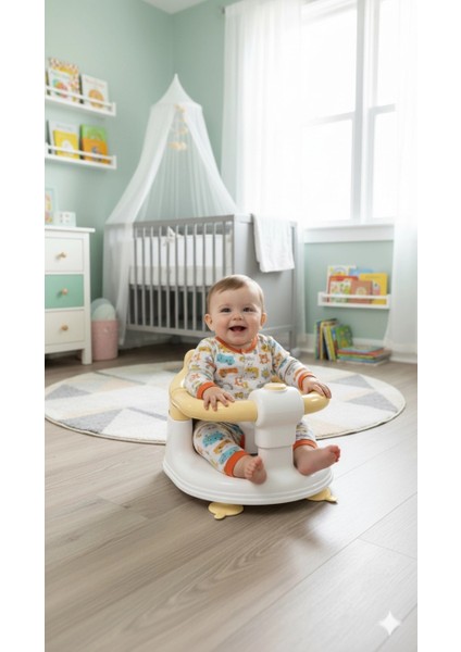 Önden Açılır Bebek Banyo & Bebek Mama Oturağı Sarı fırsatları