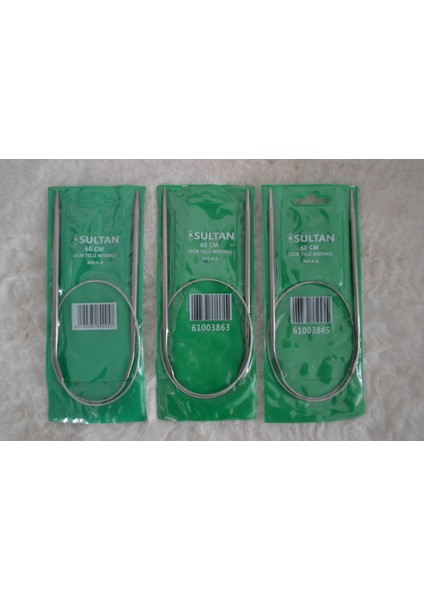 Çelik Telli Misinalı Şiş Seti – 4 No / 4,5 No / 5 No (60 cm)