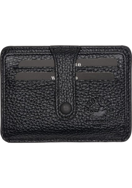 Carpi Çok Bölmeli Unisex Hakiki Flötr Deri Kartlık - Siyah indirimleri