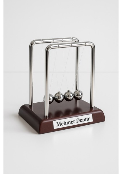 Kişiye Isme Özel Newton Balans Denge Topu Küçük Boy - Ofis - Ev Masa Üstü Motivasyon Hediyesi indirimleri