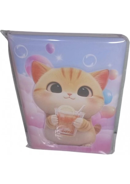 Puffy ( 14*20 Cm) 80 Yaprak Çizgili Hatıra Defteri ( Sweet Cat)