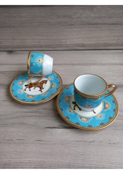 Canga-2 Kişilik Çift Desenli Kahve Fincanı Seti fiyatları