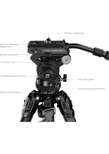 4259 x Potato Jet Trıbex Hidrolik Karbon Fiber Tripod Seti modelleri