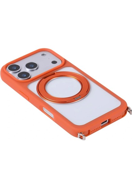 Apple iPhone 17 Pro Max Kılıf M-Safe Şarj Özellikli Standlı Redclick Piza Silikon Kapak fiyatları