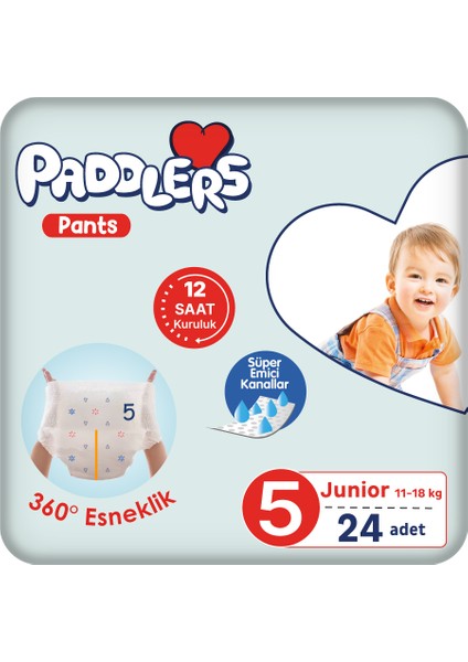 Külot Bebek Bezi 5 Numara Junior 24 Adet (11-18 Kg) Eko Paket