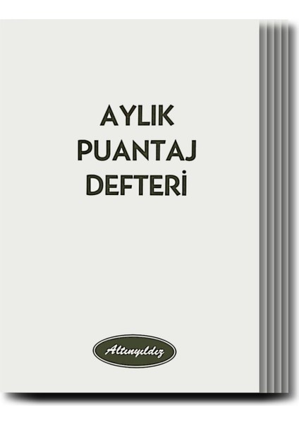 A7 Küçük Boy Puantaj Defteri (PD-224) 12 Adet