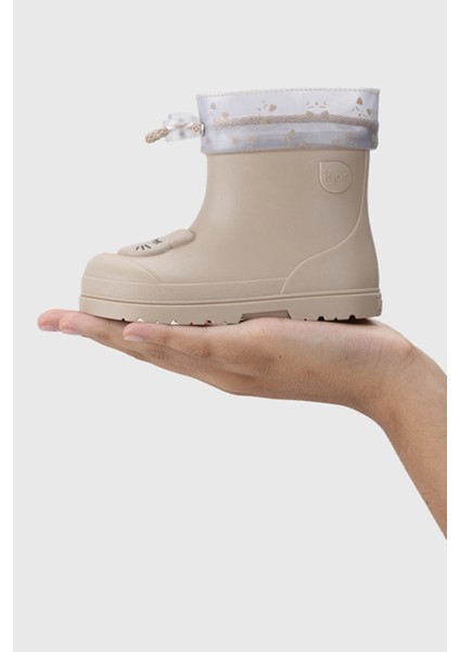 Mendi Gato Borrego Beige Içi Kürklü Çocuk Yağmur Çizmesi indirimleri