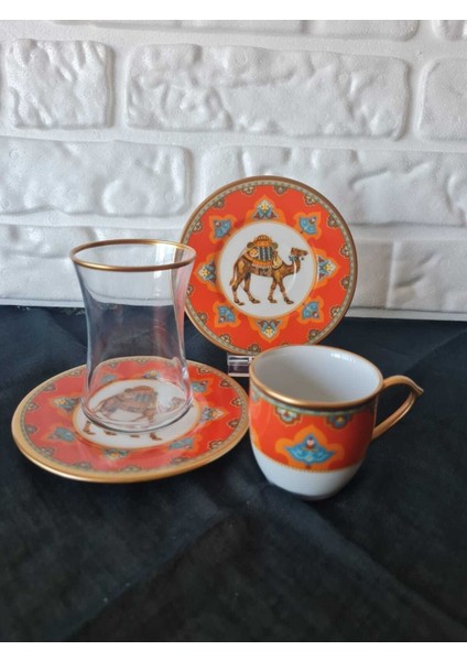 Camello 6 Kişilik 18 Parça Çay Kahve Seti