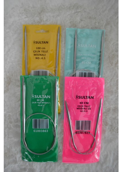 Çelik Telli Misinalı Şiş Seti – 4,5 No