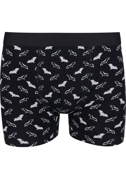 Erkek Tekli Desenli Pamuklu Boxer