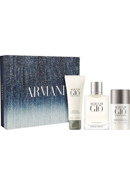 Acqua Di Gio Homme Edt 100 ml + Shower Gel 75 ml + Deostick 75 ml