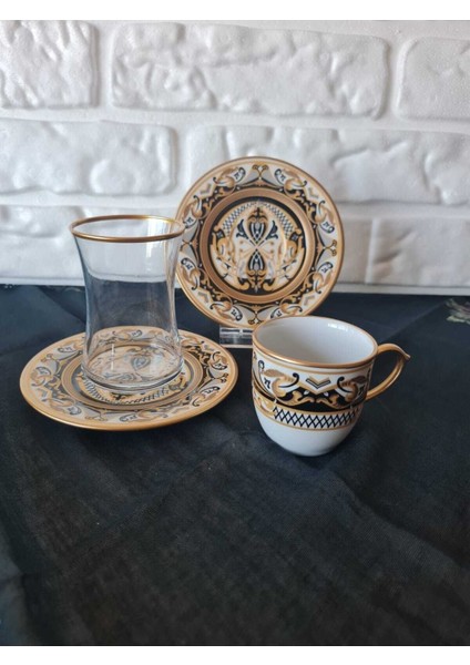 Santo- 6 Kişilik 18 Parça Çay Kahve Seti