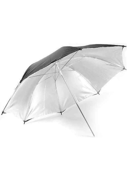 UB-006 40'' 101CM Beyaz / Gümüş Dual Şemsiye