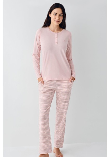 Paris Büyük Beden Kadın Modal Pamuklu Uzun Kollu Rahat Pijama Takım fiyatları