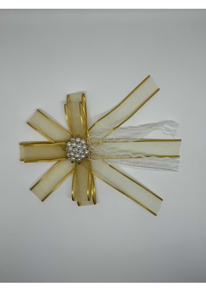 Gelin Bohçası Için Özel Broşlu 2 Adet Gold Bohça Çiçeği indirimleri