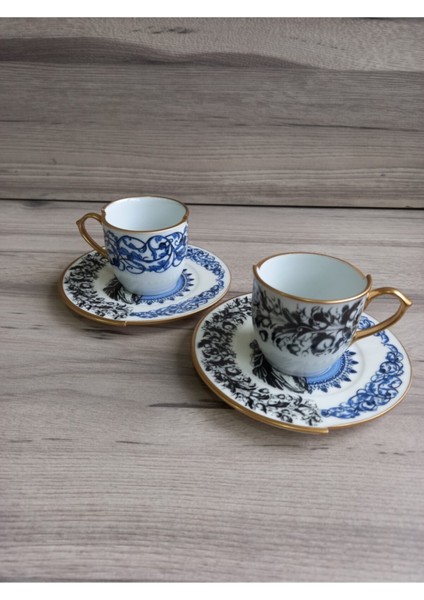 Artemıs-2 Kişilik Çift Desenli Kahve Fincanı Seti fiyatları