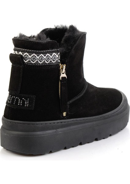 Siyah Hakiki Deri Kadın Bot & Bootie K02748100402 modelleri