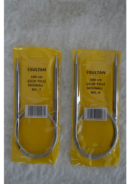 Çelik Telli Misinalı Şiş Seti – 6 No ve 7 No (100CM)