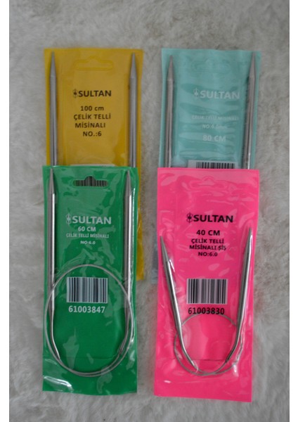 Çelik Telli Misinalı Şiş Seti – 6 No