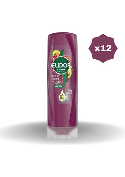 Saç Kremi Avokado Üzüm Çekirdeği Yağı 350 ml - (12 Adet)