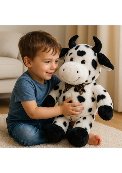 Benekli Boncuk 50 cm Peluş Inek | Çocuklara Hediye Yumuşak Peluş Oyuncak fiyatları