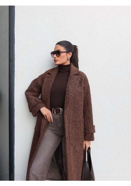 Açık Cep Düğmeli Kaşe Kaban fiyatları