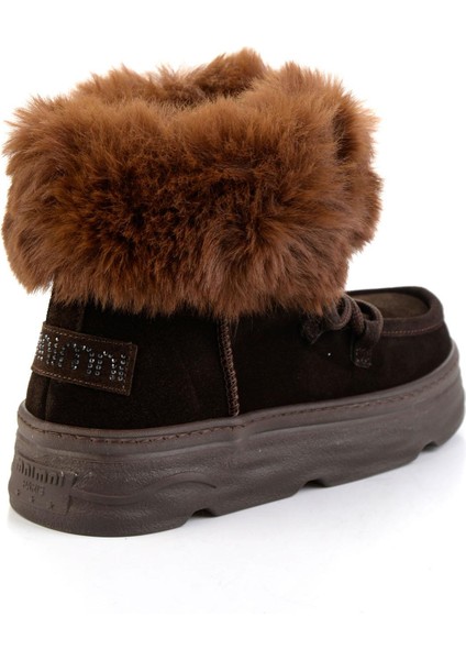 Kahve Hakiki Deri Kadın Bot & Bootie K02748100802 modelleri