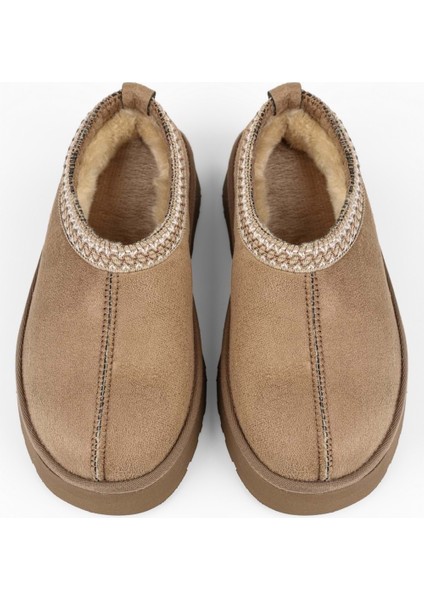 Kadın Uggps Vizon Içi Tüylü Kısa Süet Düz Terlik fırsatları