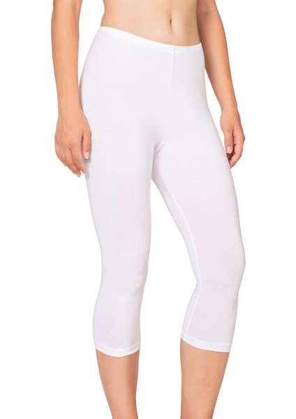 Özkan 27778 Kadın Premium Kumaş Modal Pamuklu Diz Altı Düz Kapri Tayt Esnek Rahat Yumuşak modelleri