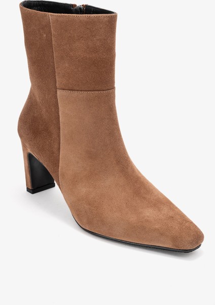 Elıas Toprak Süet Hakiki Deri Kadın Blok Topuklu Bot modelleri