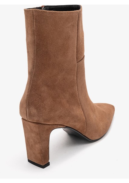 Elıas Toprak Süet Hakiki Deri Kadın Blok Topuklu Bot indirimleri