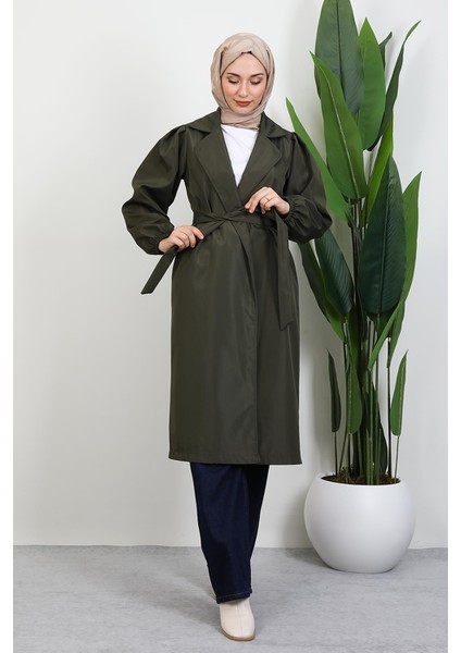 Selin Balon Kol Trenç Haki fiyatları