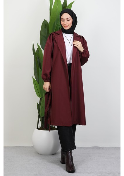 Selin Balon Kol Trenç Bordo fırsatları