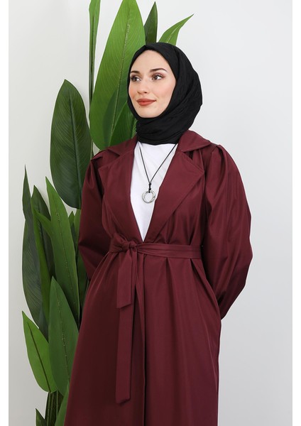 Selin Balon Kol Trenç Bordo indirimleri