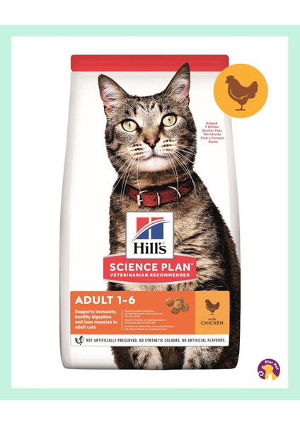 Science Plan Tavuklu Yetişkin Kedi Maması 3 kg