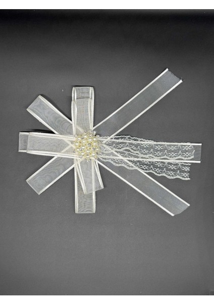 Gelin Bohçası Için Özel Broşlu 1 Adet Beyaz Bohça Çiçeği modelleri